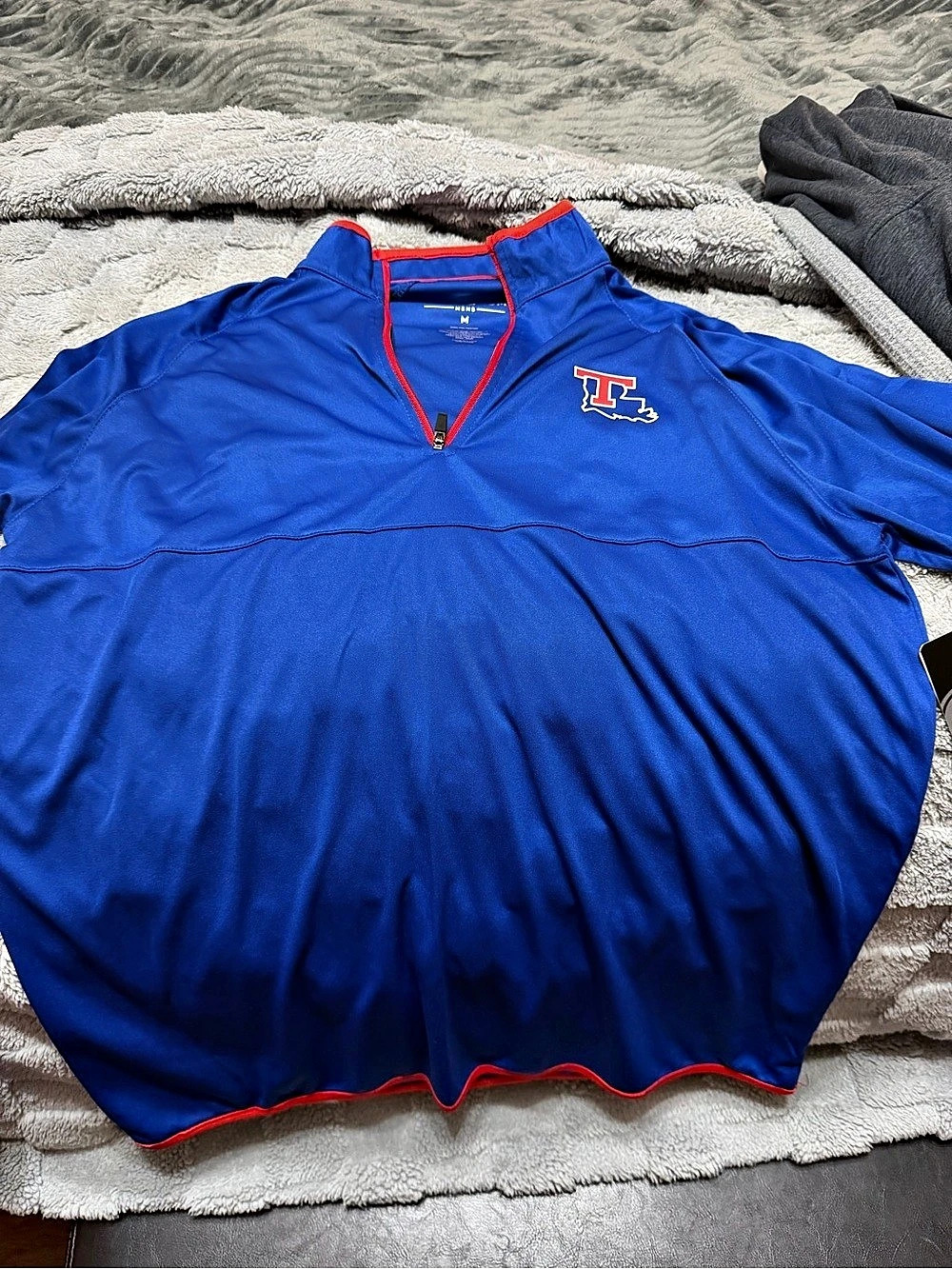 Colosseum Louisiana Tech Bulldogs Potential Long Sleeve Qtr Zip Pullover Qtr Zip